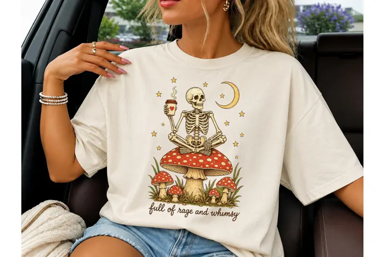 Full of Rage and Whimsy Skeleton PNG