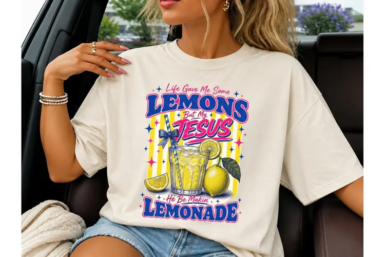 Life Gave Me Lemons Jesus PNG Tee
