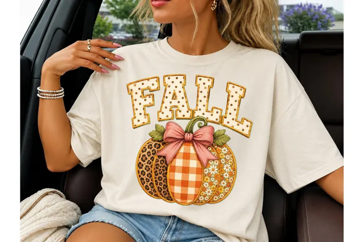 Fall Pumpkin Trio PNG Sublimation Tee