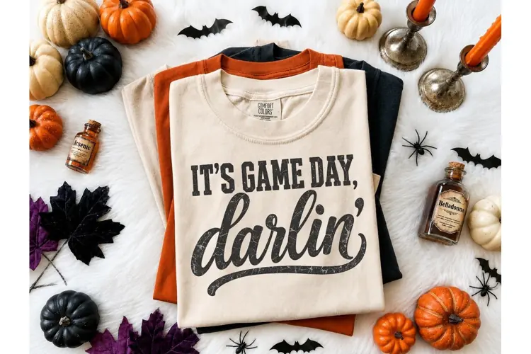 It's Game Day Darlin' PNG Tee Design