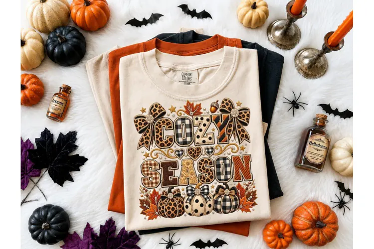 Cozy Season Fall Pumpkin PNG Sublimation
