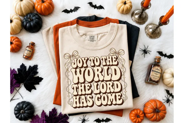 Joy To The World Christmas PNG Tee
