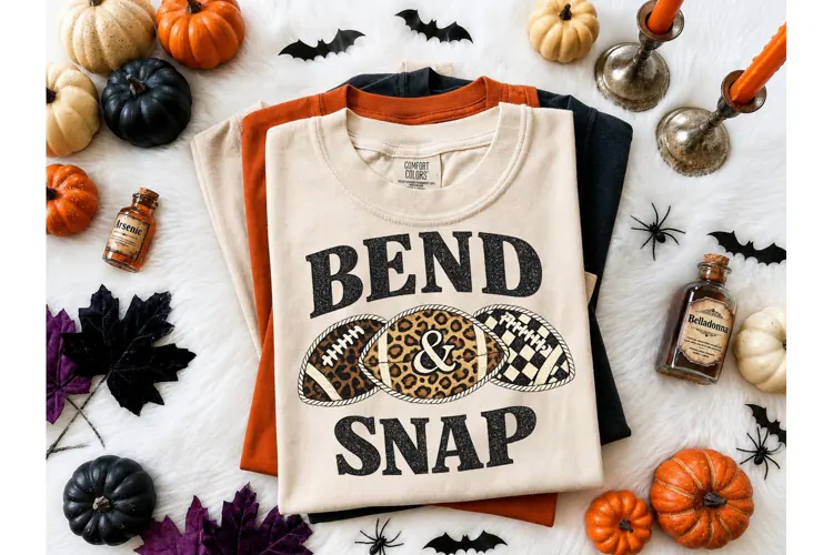 Bend & Snap Football PNG Tee Design