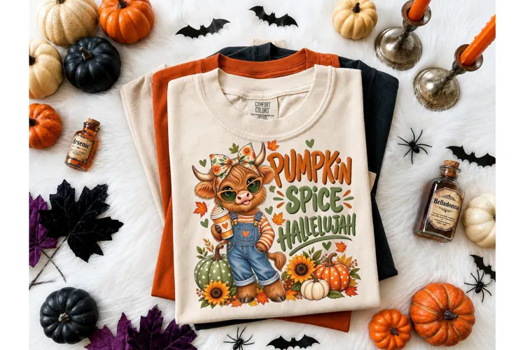 Pumpkin Spice Hallelujah PNG Tee