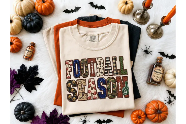 Football Season PNG Shirt Fall Tee Desig