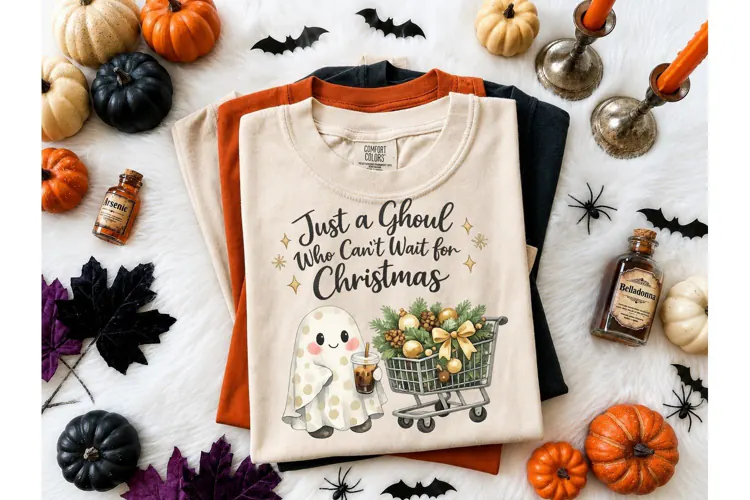 Ghoul Cant Wait Christmas PNG Tee