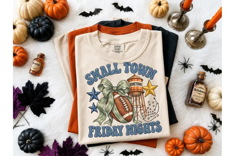 Small Town Friday Nights PNG Tee Design