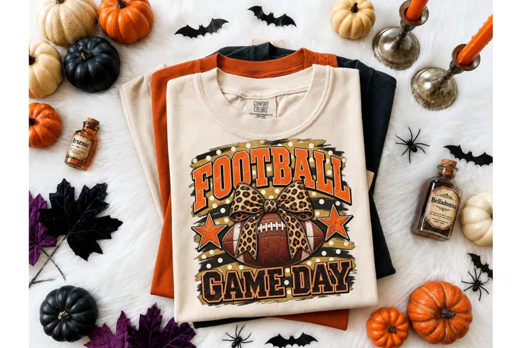 Football Game Day PNG Sublimation Tee