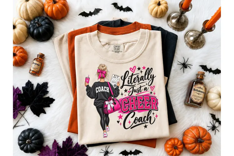 Cheer Coach PNG Sublimation Shirt Design