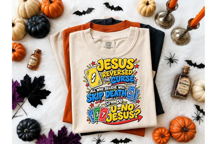 Jesus Reversed Curse UNO PNG Shirt