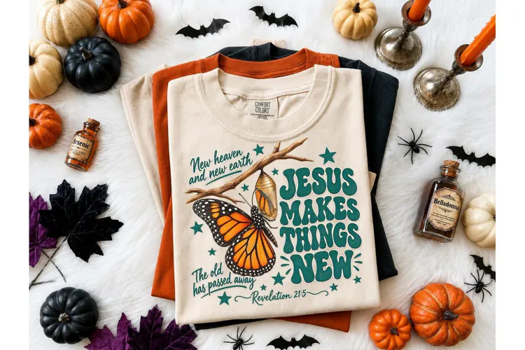 Jesus Makes Things New PNG Tee Design