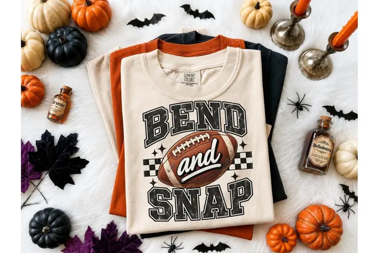 Bend and Snap Football PNG Tee Design