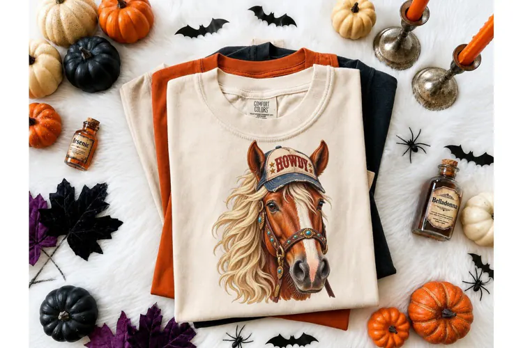 Howdy Horse Western PNG Shirt Design