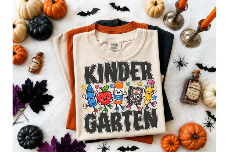 Kindergarten Squad PNG Tee Design