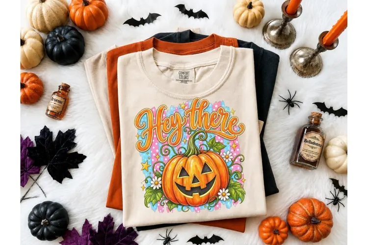 Hey There Pumpkin Halloween PNG Tee