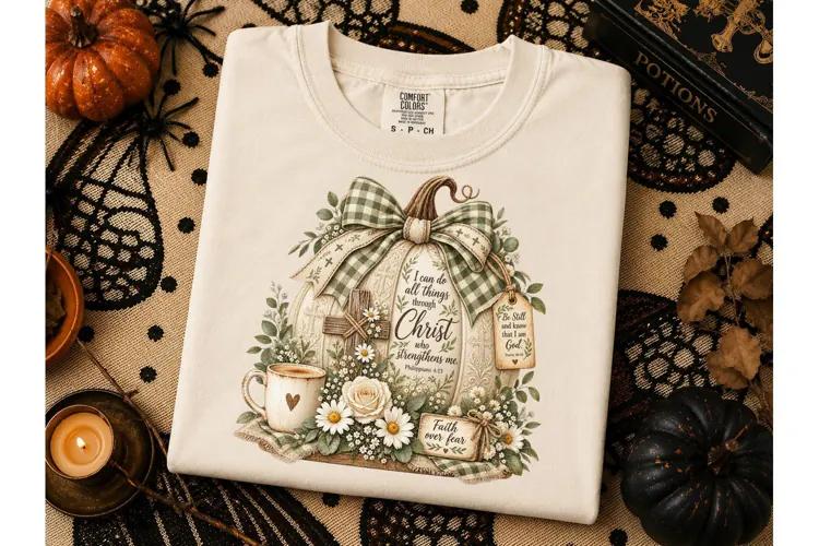 Faith Pumpkin Fall PNG Sublimation Tee