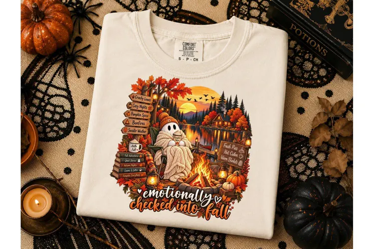 Emotionally Checked Into Fall Ghost PNG