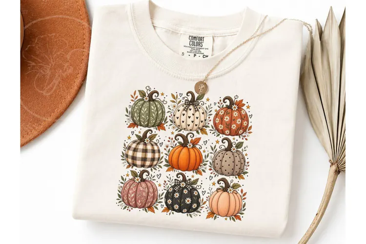 Fall Pumpkin Patch PNG Sublimation Tee