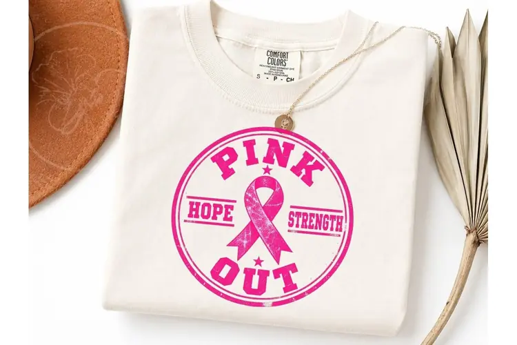 Pink Out Breast Cancer Awareness PNG Tee