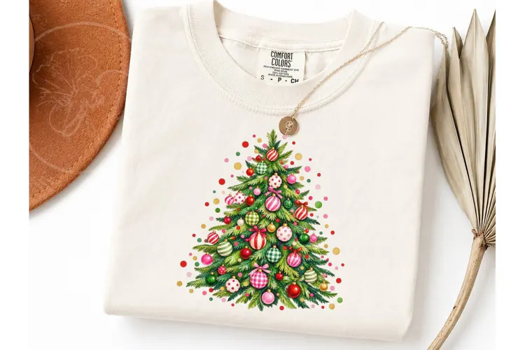 Christmas Tree PNG Shirt Sublimation Des