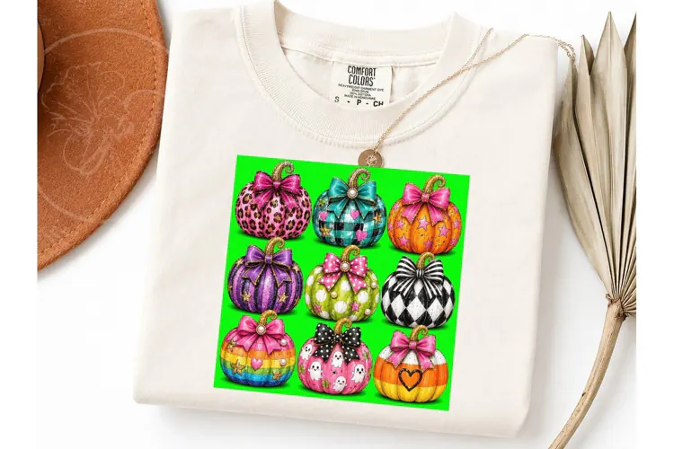 Halloween Pumpkins PNG Sublimation Tee