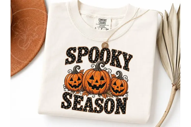 Spooky Season Halloween Pumpkin PNG Tee