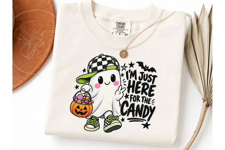 Halloween Ghost Candy PNG Shirt Design