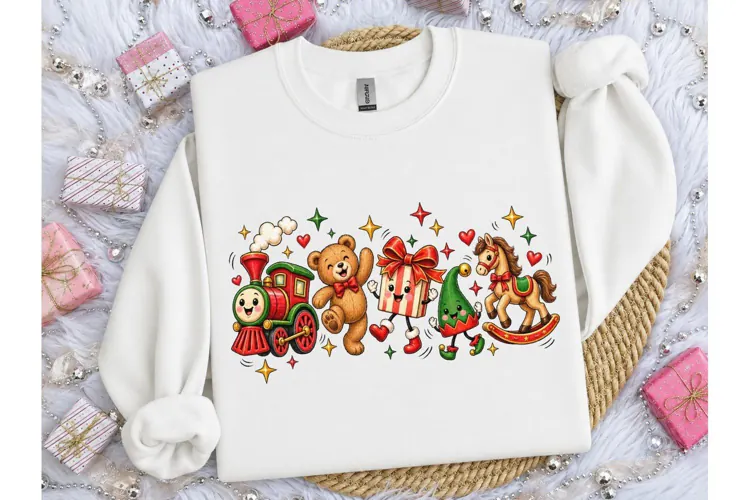 Christmas Toys PNG Sublimation Shirt Des
