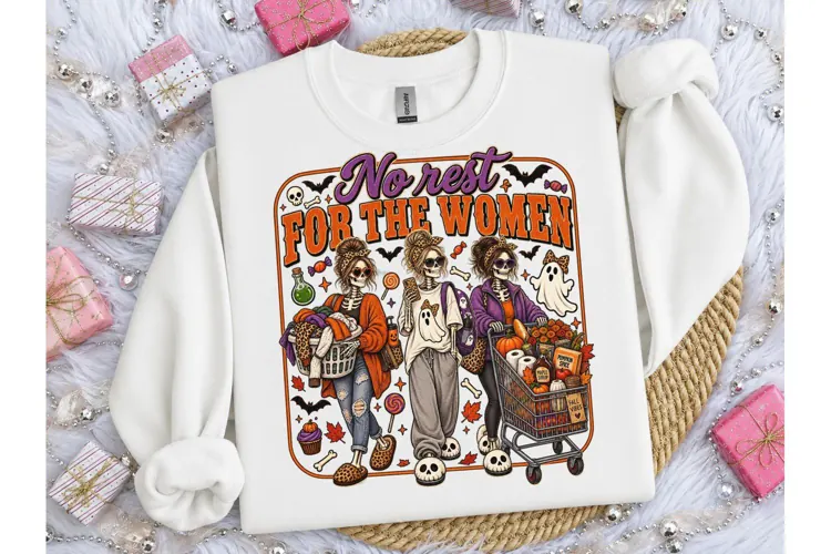 No Rest For The Women Halloween PNG