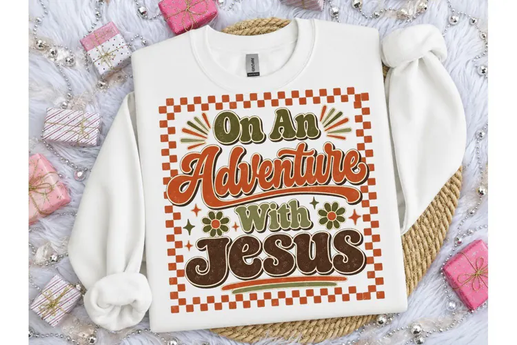 On An Adventure With Jesus PNG Tee