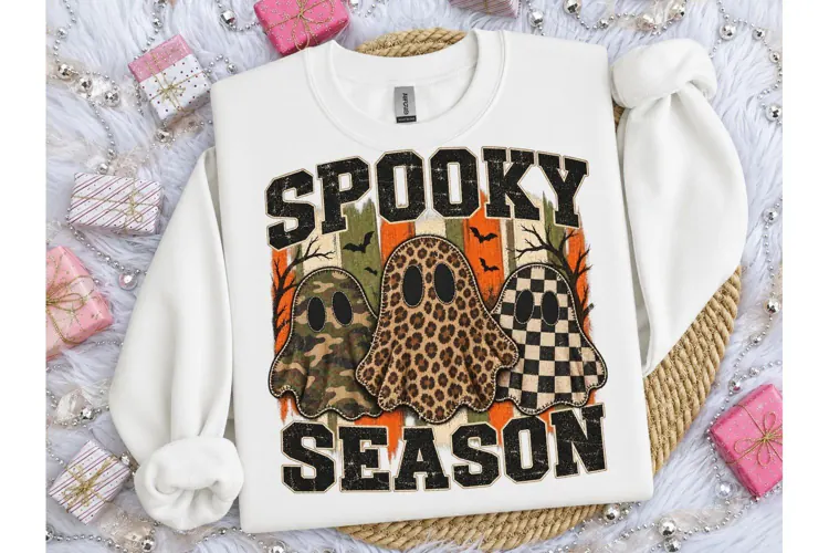 Spooky Season Ghost Halloween PNG Tee