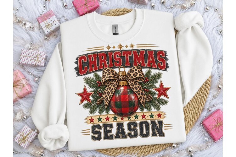 Christmas Season Ornament PNG Shirt example image 1