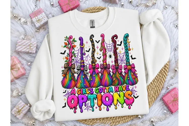 Witch Brooms Halloween PNG Shirt Design