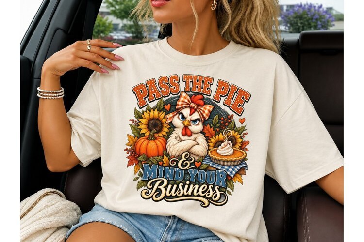 Pass The Pie Mind Your Business PNG Tee example image 1