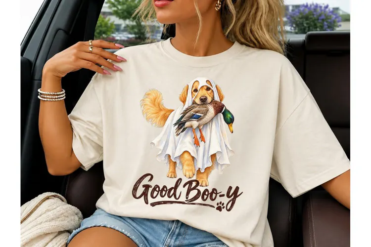 Good Booy Ghost Dog Duck PNG Tee