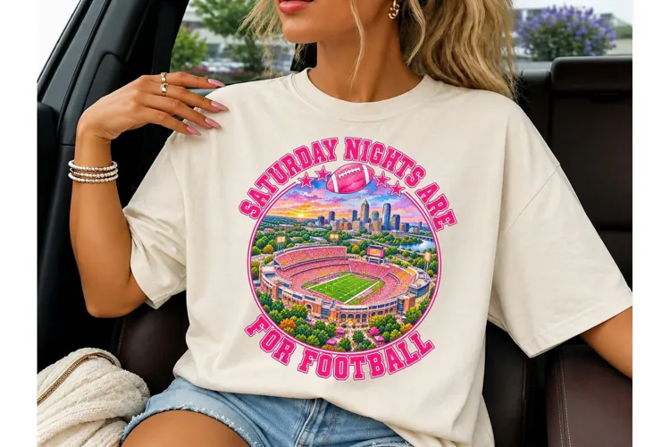 Saturday Nights Football Stadium PNG Tee