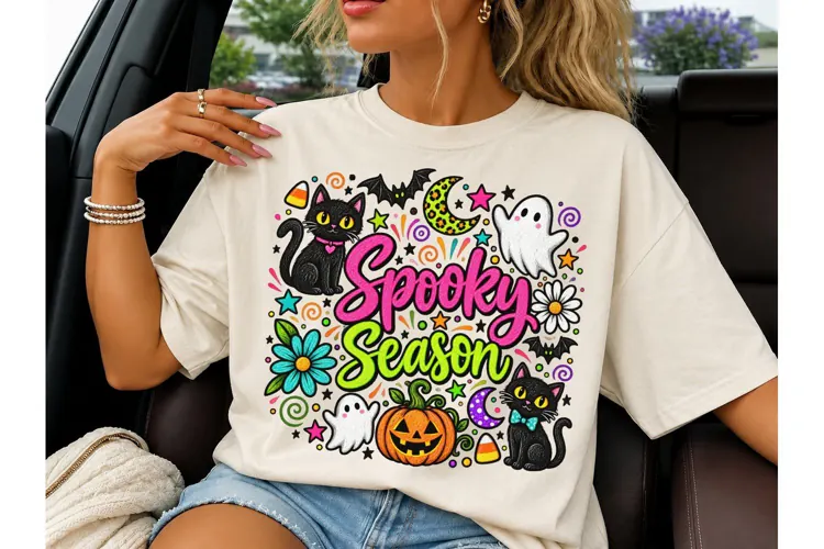 Spooky Season Halloween PNG Shirt Design