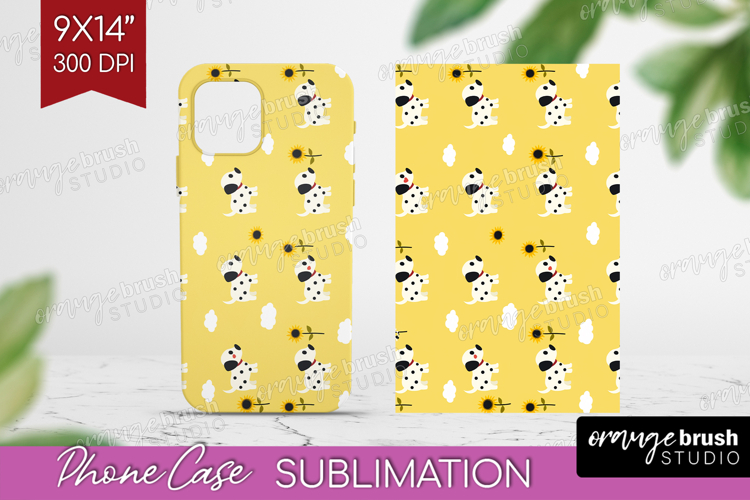Dalmatian Dog Phone Case PNG Cute Chibi Puppy Case PNG