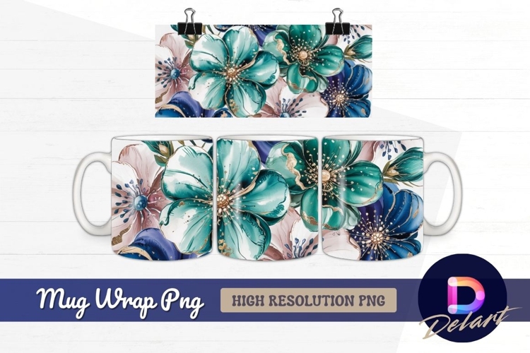 Watercolor Flowers Image 2