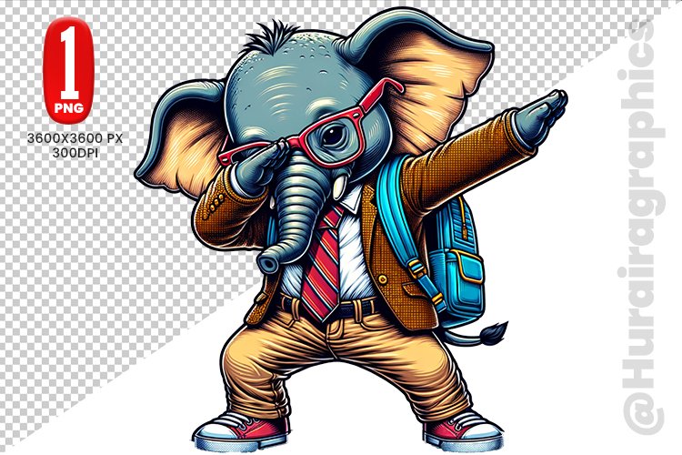 Dancing Animal Clipart - PNG File