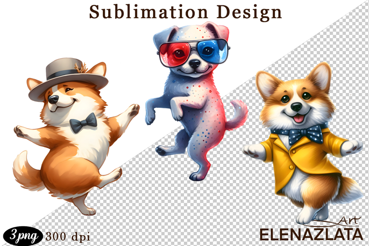 Animal clipart, Cute dancing animals Watercolor clipart