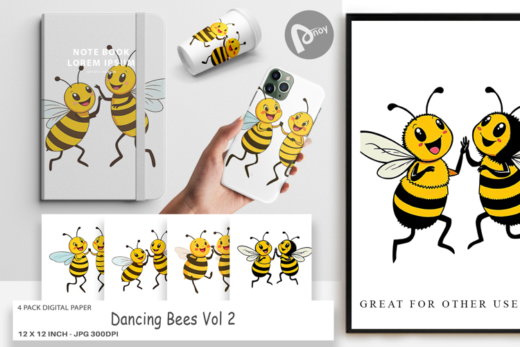 Printable Bees Clipart