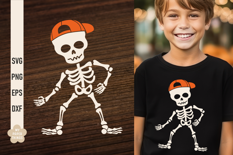 Dancing skeleton Svg, Skeleton Dance Svg, Halloween Boy Svg