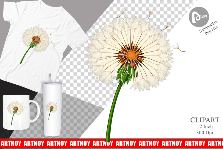 Spring Dandelion Clipart