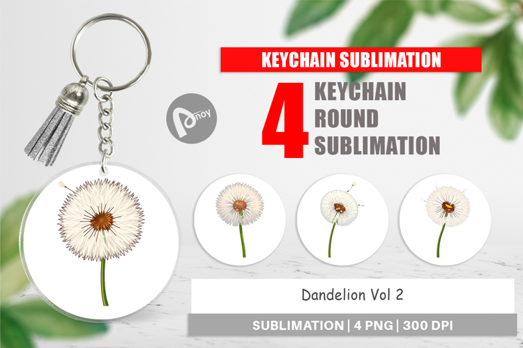 Keychain Spring Dandelion