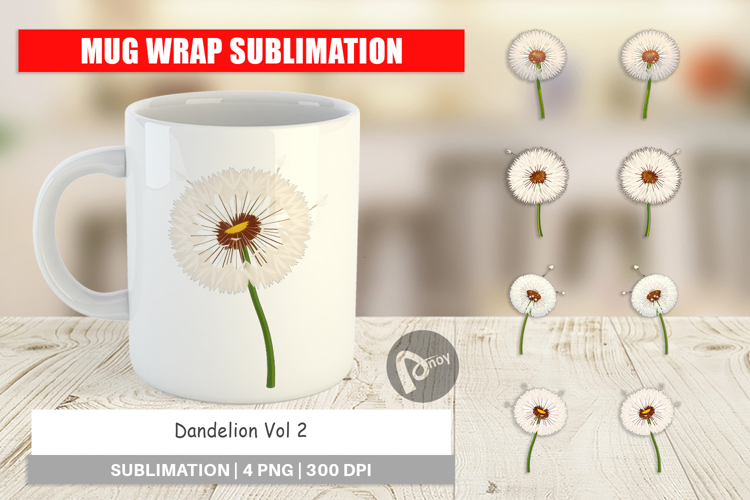 Mug Wrap Spring Dandelion
