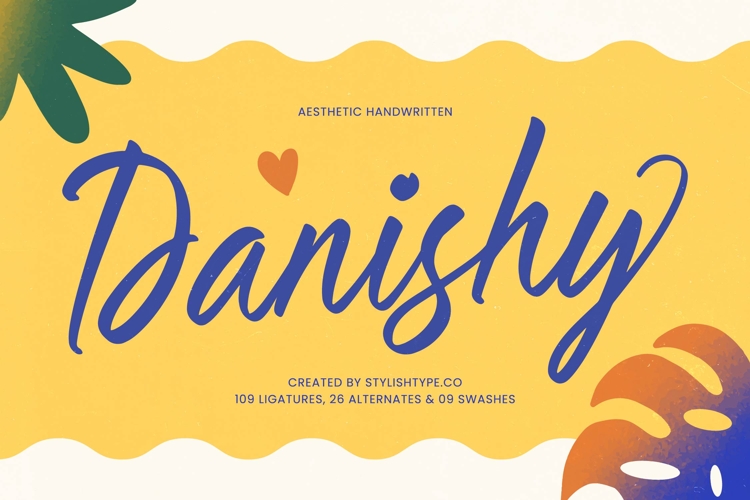 Danishy - Aesthetic Handwritten Font
