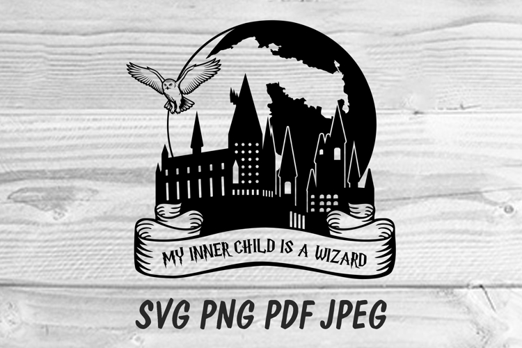 Magical Wizard Castle SVG, School of Witchcraft.