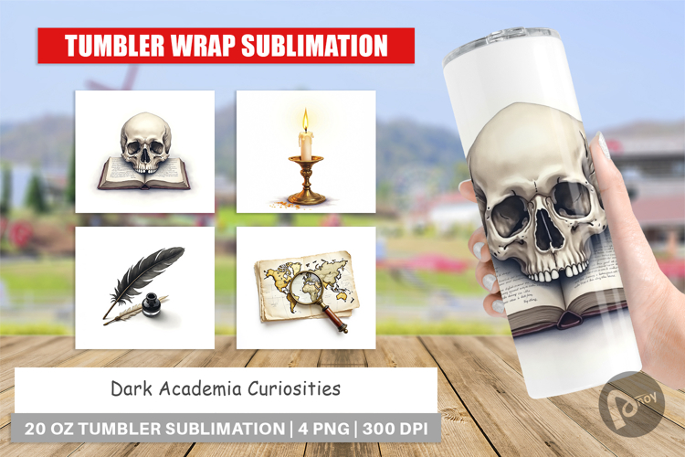 Dark Academia Curiosities Tumbler