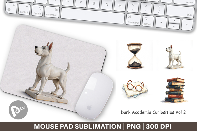 Dark Academia Curiosities Mouse Pad